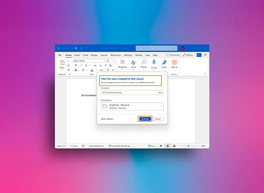 Word nos acostumbró a pulsar Control + S para salvar archivos. El guardado automático llega dispuesto a imponer su propia norma